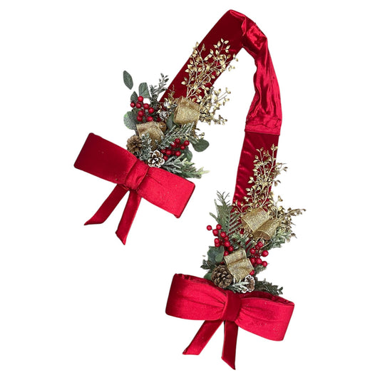 Over The Door Double Sided Bow in Red