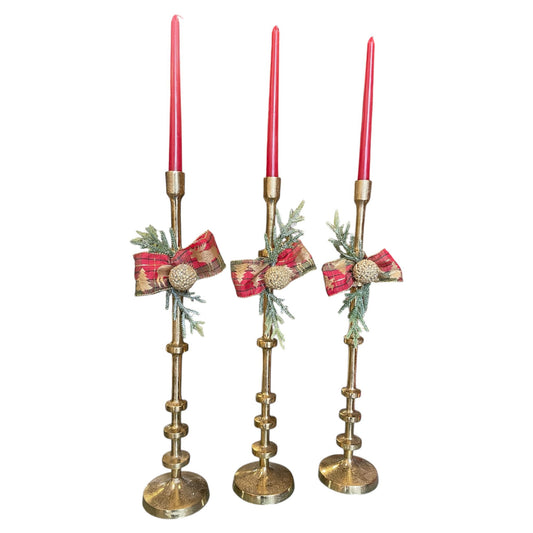 Golden Glow Holiday Candle Holder