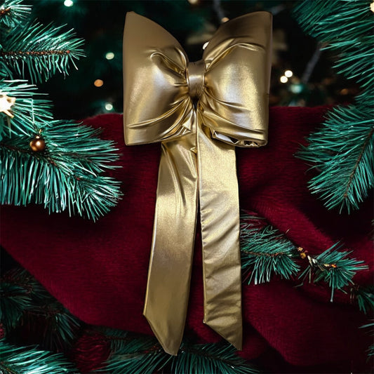 Handmade Gold Bow