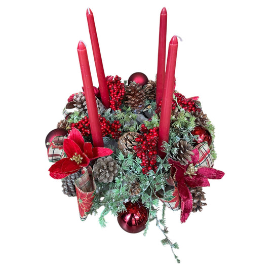 Special Red Advent Wreath