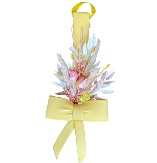 Over The Door One Sided Bow in Yellow