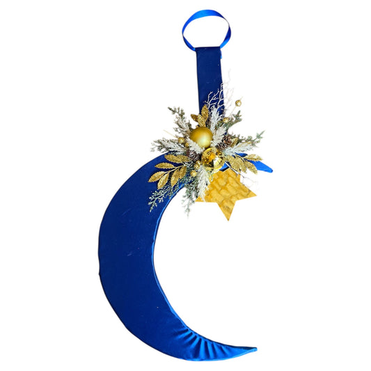 Navy Blue Crescent with a Star