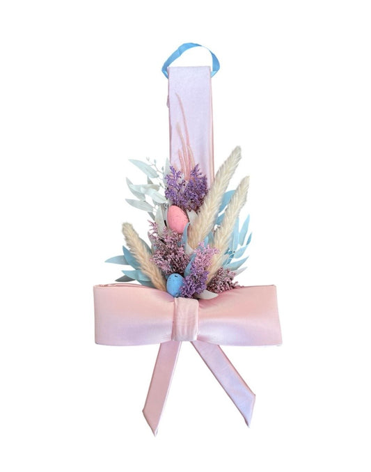 Over The Door One Sided Bow in Pink