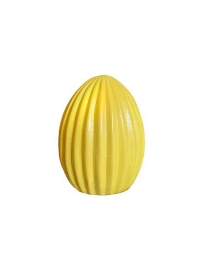 Ceramic Easter Egg in Beige & White