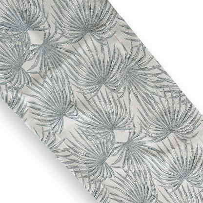 Soft Silver-Blue Tropical Palm Runner