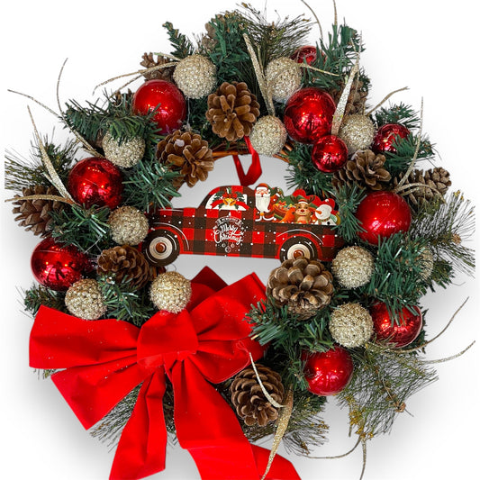 Santa Clause Wreath Design