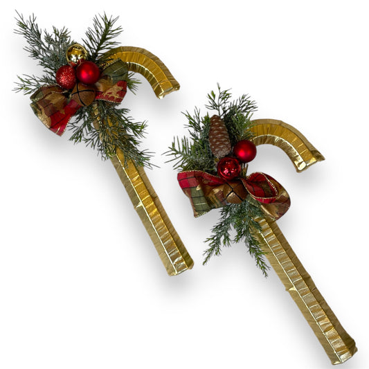 Gold Candy Cane Decorations