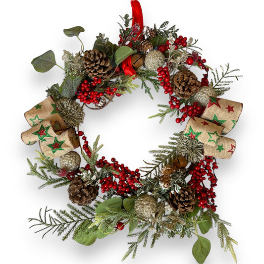 Pine & Berry Holiday Wreath