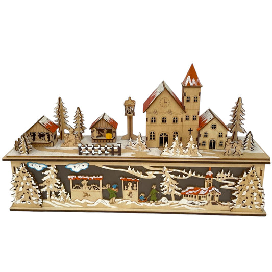 Winter Scene With Led Lighting