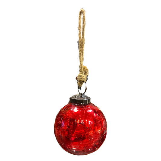 Red Glass Christmas Ball