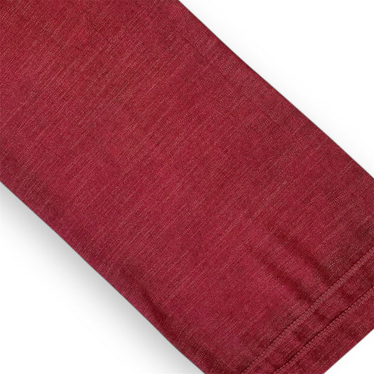 Dark Red Linen Runner