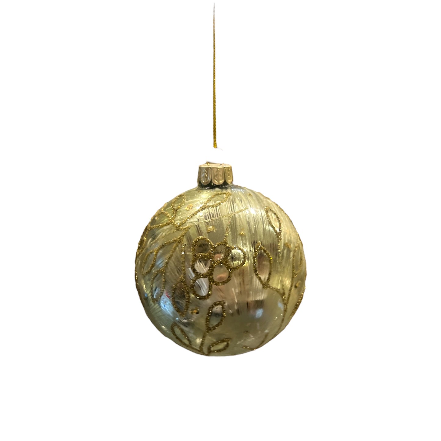 Green Gold Glass Ball