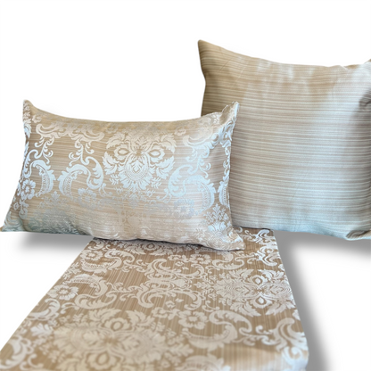 Golden Brown Floral Runner