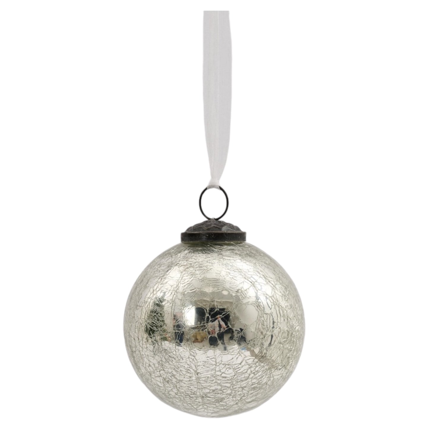 Silver Hanger Ball Glass