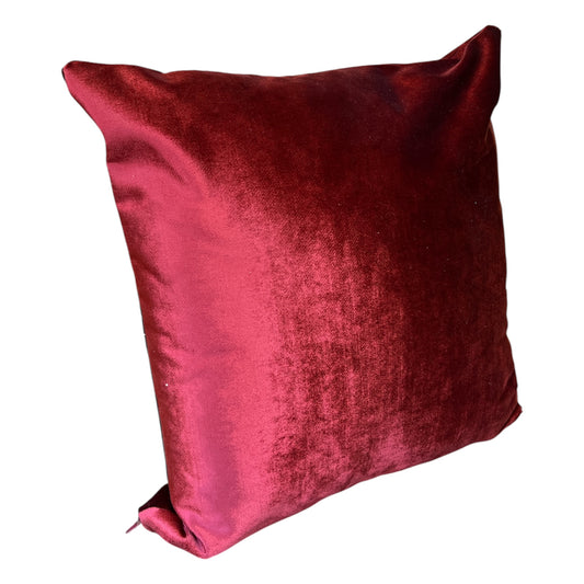 Square Red Velvet Pillow