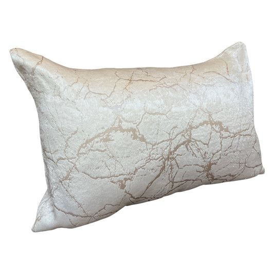 Rectangular Marble Beige/Gold pillow
