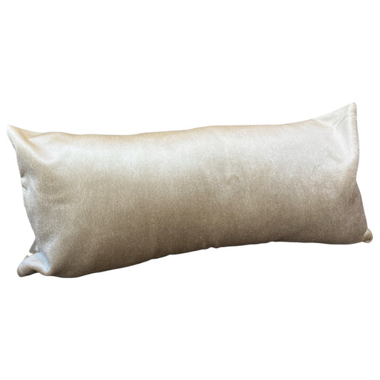 Rectangular Beige Velvet Pillow