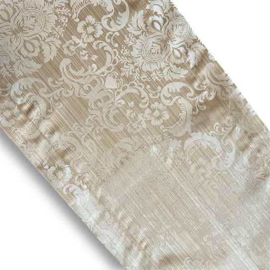 Golden Brown Floral Runner