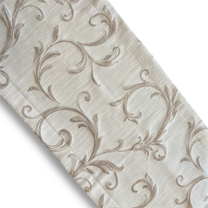 Golden Floral - White Runner