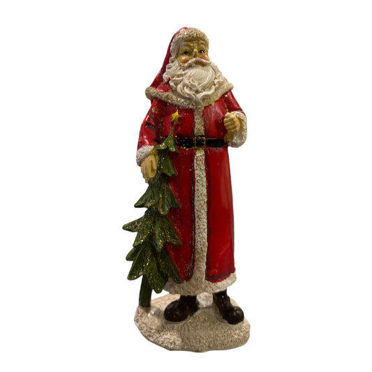Red Santa With A Tree