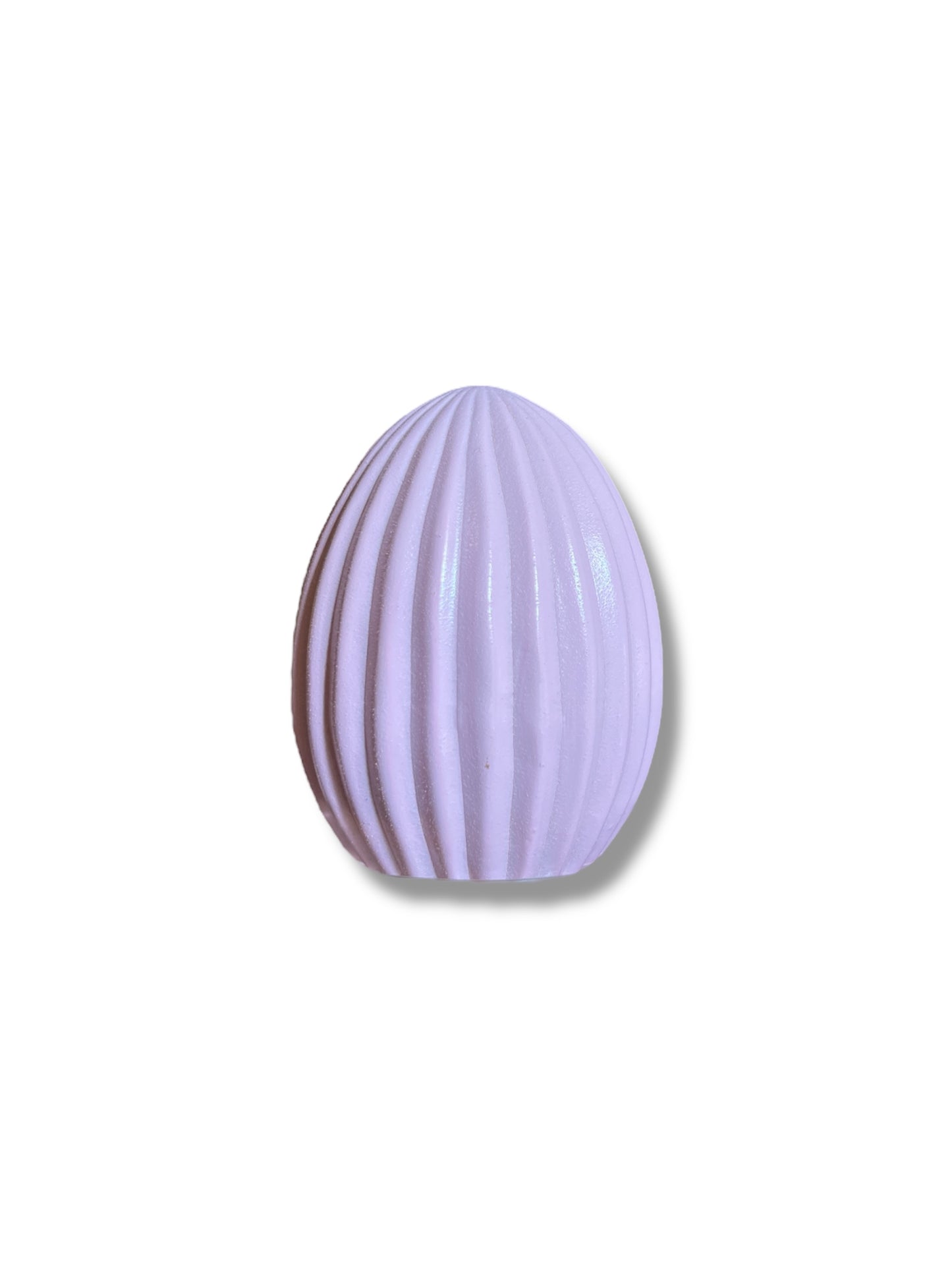 Ceramic Easter Egg in Beige & White