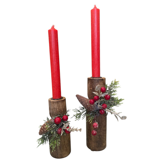 Decorative Brown Candle Holder