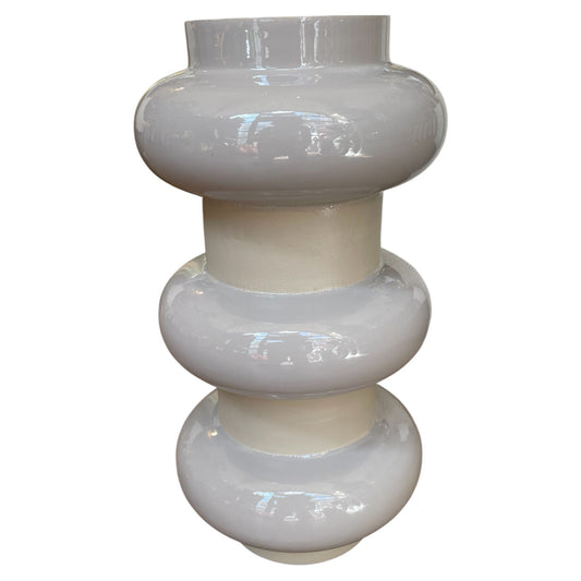 Cylindrical Off-White Vase