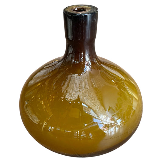 Caramel Prism Glass Vase