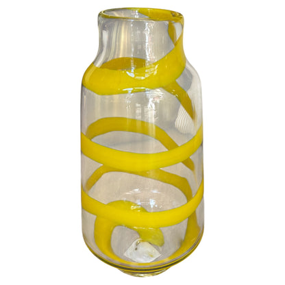 Lemon Stripe Vase