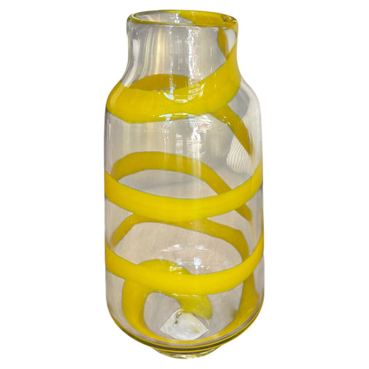 Lemon Stripe Vase
