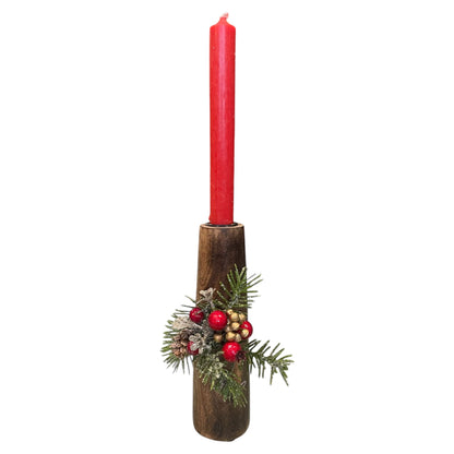 Decorative Brown Candle Holder