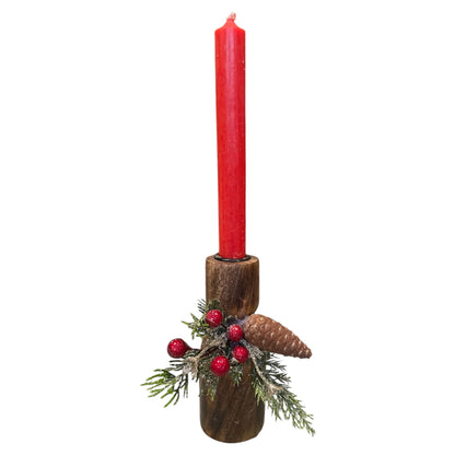 Decorative Brown Candle Holder