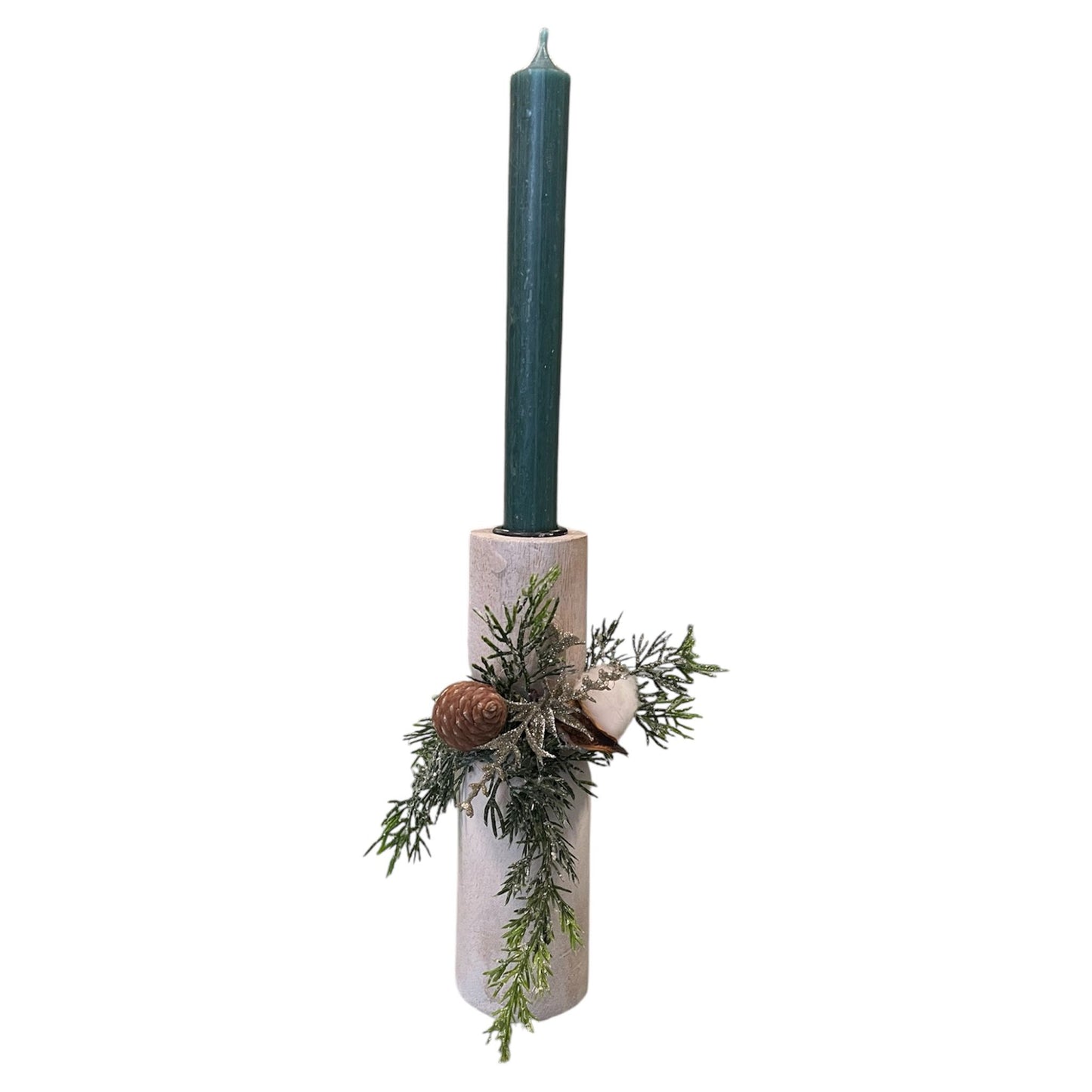 Decorative White Candle Holder
