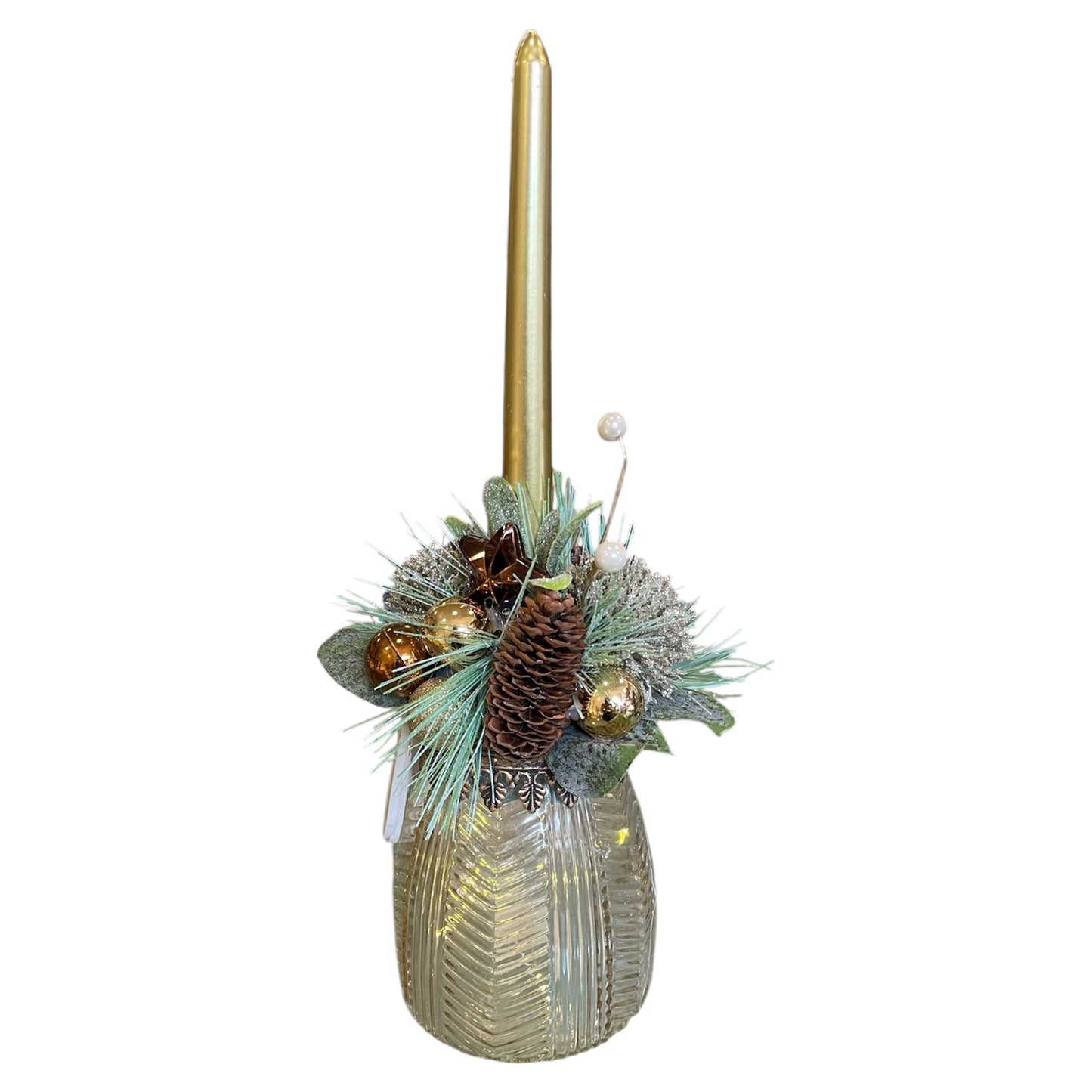 Gold Glass Design in Circular Shape