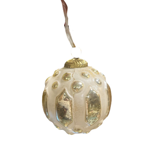 White/Gold Ornament