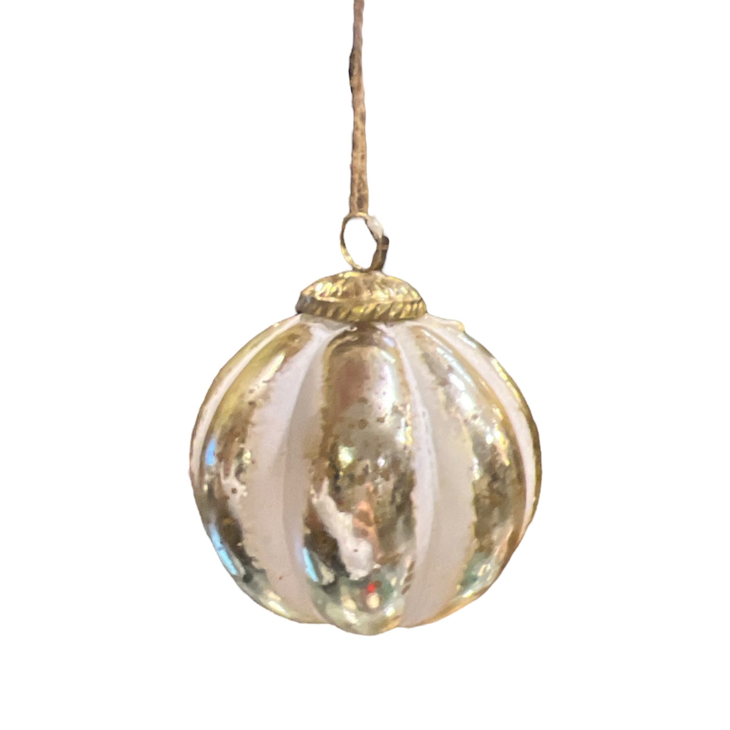 White/Gold Ornament