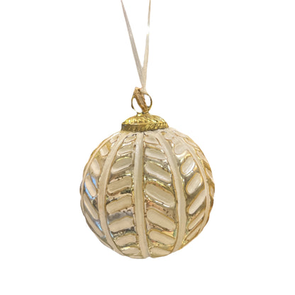 White/Gold Ornament