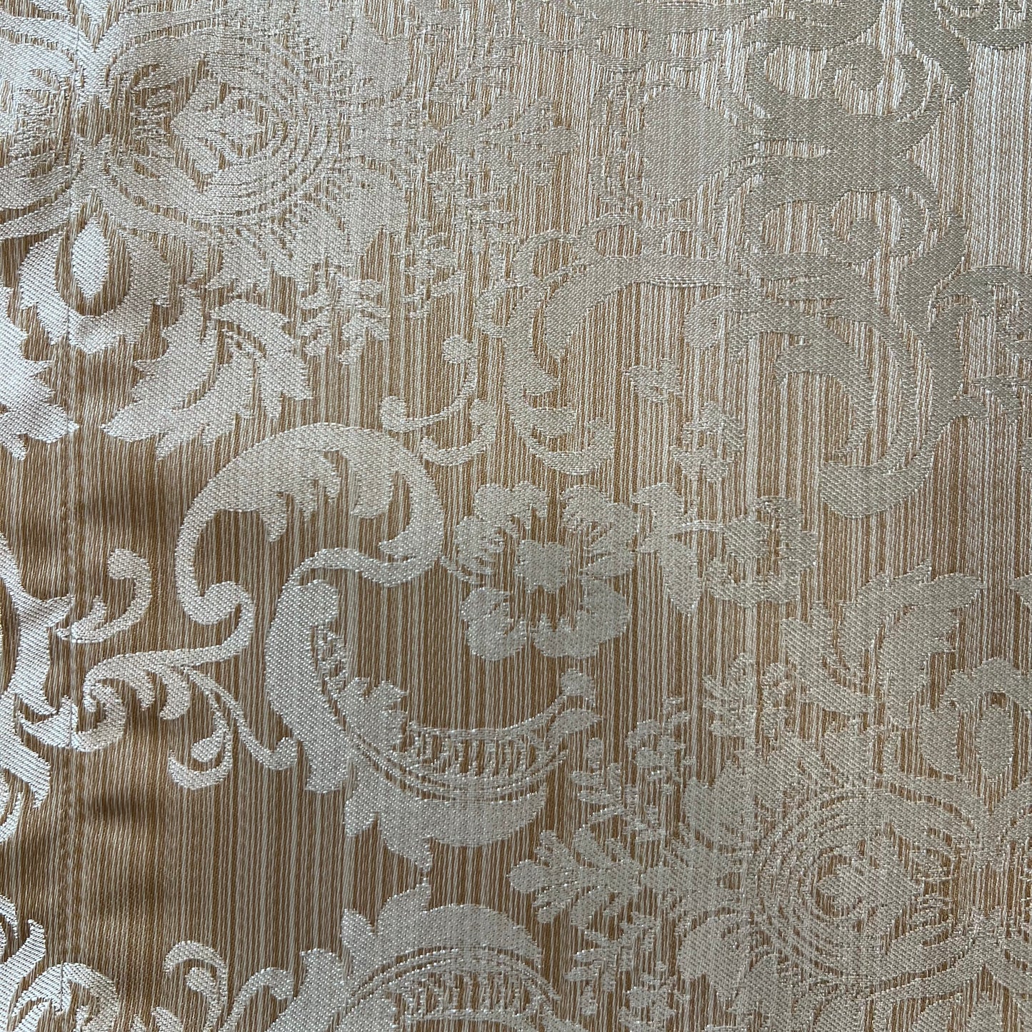 Golden Brown Floral Runner