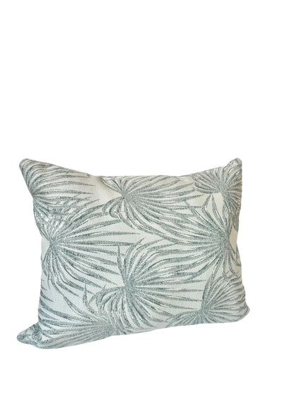A rectangular Tropical turquoise pillow