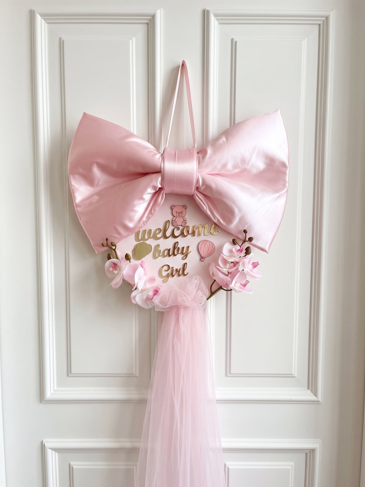 Welcome Baby Girl in Pink